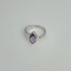 Срібна каблучка з натуральним аметистом 1.517ct, вага виробу 3,38 гр (2108870) - зображення 2