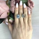 Серебряные серьги с натуральным топазом 1.425ct (2067979) - изображение 2