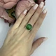 Серебряное кольцо с кошачьим глазом, вес изделия 6,15 гр (2108627) - изображение 3
