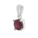 Серебряная подвеска с рубином 0.963ct (2140320) - изображение 2