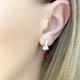 Серебряные серьги с натуральным рубином 2.838ct (2105886) - изображение 3