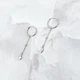 Серебряные серьги без камней (2102519) - изображение 2