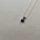 Серебряное колье с натуральным сапфиром 1.036ct, вес изделия 2,23 гр (2118473) - изображение 4