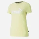 Футболка бавовняна жіноча Puma Ess Logo Tee Heather 586876-40 S Жовта (4063697258891) - зображення 4