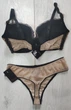Комплект женского белья Польша PUSH-UP Kinga lingerie de femme F1576 80D бежевый - изображение 2