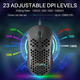Игровая эргономичная мышь Dierya, RGB, 12800 DPI и 6 программируемых кнопок Ultra Light-75г. Цвет - Черный - изображение 2