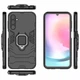 Чохол Iron Ring для Samsung Galaxy A24/A245 протиударний бампер з підставкою Black - зображення 5