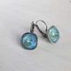 Сережки Hand Made с чернением с разноцветными кристаллами Swarovski - изображение 1
