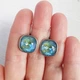 Сережки Hand Made с чернением с разноцветными кристаллами Swarovski - изображение 2