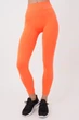 Безшовні легінси жіночі з мікрофібри Giulia LEGGINGS 02 S/M Orange-neon, спортивні легінси, висока посадка - зображення 2