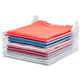 Органайзер для хранения одежды футболок Ezstax T-Shirt Organizing System 10 штук в комплекте, прозрачный - изображение 1