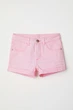 Шорты для девочки джинсовые розовые H&M 152см (400092454) - изображение 1