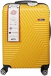 Чемодан на 4-х колесиках G&D Polo Suitcase Model 600 размер L 50 x 32 x 77 см Желтый - изображение 3