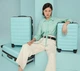 Чемодан Xiaomi Ninetygo Business Travel Luggage 24" 65 л Зеленый (6941413216746) - изображение 3