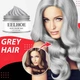 Временная смывающаяся краска для волос Eelhoe Silver Gray - изображение 2