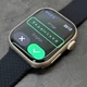 Смарт годинник Smart Watch HK9 Pro 45 mm AMOLED екран українське меню з функцією дзвінка Золотий корпус + чорний ремінець - зображення 6