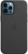 Etui Apple MagSafe Leather Case do Apple iPhone 12 Pro Max Black (MHKM3) - obraz 1