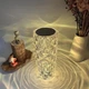 Настольная Led лампа ночник Роза RGB Crystal Rose Проекционный светильник-торшер Rose Diamond Table Lamp кристалл серсорная - изображение 3