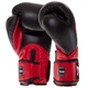 Перчатки боксерские кожаные TWINS BGVL11 VELCRO Цвет: Черный-красный размер: 14 унции - изображение 2