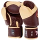 Перчатки боксерские кожаные TWINS VELCRO BGVL13 (размер 10 oz, темно-коричневый-ванильный) - изображение 2