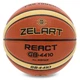 Мяч баскетбольный PU №6 ZELART REACT (PU, бутил) (GB4410_Коричневий-жовтий) - изображение 1