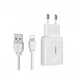 Зарядний пристрій Remax RP-U22 2USB 2.4A Lightning White - зображення 1