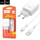 Зарядний пристрій Hoco C72A Lightning 2.1A White - зображення 3