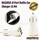 Автомобільний ЗП Remax RCC303 Dolfin (3USB/ 3.4A) бело-золотой - зображення 3
