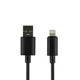 Data-кабель USB Hoco X88 Gratified Lightning 2.4A 1m, Black - зображення 1