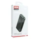 Повербанк XO PB302 (20000 mAh / Out: 2USB 5V/2A / In: Type-C, micro-USB 5V/2A ) з LED індикатором, чорний - зображення 3
