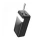 Повербанк Hoco J86B (60000mAh / Out: 4xUSB-A 22.5W QC3.0,Type-C PD 20W / In: Lightning, micro-USB, Type-C 18W ) с LED Дисплеем и фонариком, черный - изображение 3