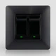 Вимикач Wi-fi Moes Smart Wall module switch (2 клавіші) чорний - изображение 1