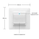 Вимикач Wi-fi Moes Smart Wall module switch (1 клавіша) білий - зображення 6