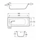 Ванна стальная ROCA CONTESA 160x70 A235960000+A291021000 - изображение 2