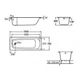 Ванна стальная ROCA CONTESA 150x70 A236060000+A291021000 - изображение 2
