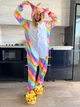Пижама кигуруми Единорог Yellow strip Kigurumi car0122 S (149-159 см) - изображение 1