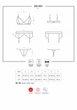 Комплект білизни Obsessive 810-SEG-1 L/XL White, бюстгальтер, стрінги, пояс для панчіх - зображення 7