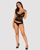 Напівпрозорий набір з прикрасами Obsessive Ivannes top & thong L/XL - зображення 3