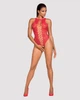 Сексуальное боди с открытой спиной и пикантным вырезом красного цвета Obsessive B120 teddy размер S M L - изображение 3