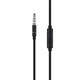 Навушники HOCO M16 Ling sound metal universal earphone with mic Black - изображение 3
