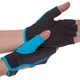 Рукавички для фітнесу спортивні рукавички Zelart Lady Collection Fit 161731 розмір XS Black-Blue - зображення 3