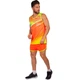 Форма для легкой атлетики мужская Zelart Lidong 8311 размер 2XL (170-175см) Orange-Yellow - изображение 5