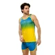 Форма для легкої атлетики чоловіча Zelart Lidong 8301-1 розмір M (160-165см) Blue-Yellow - зображення 2
