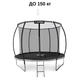 Батут Outtec Premium 12ft (374см) черно-серый с внутренней сеткой - изображение 4