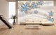3D Фото Обои PHOTODECOR "Цветы с листочками и стразами" - изображение 1