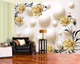3D Фото Шпалери PHOTODECOR "Золоті троянди та кулі" - зображення 1