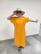 Женский сарафан с принтом 2XL оранжевое (2303) - изображение 5