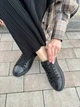 Кеды женские ShoesBand Кожаные черного цвета с перфорацией 36 (23 см) (S67111-2) - изображение 7