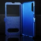 Чохол Window для Samsung Galaxy A30s 2019 / A307F книжка з віконцем Blue Без бренду - зображення 5