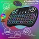 Беспроводная мини клавиатура с тачпадом и подсветкой Keyboard i8mini/08MWK LED для смарт ТВ/ПК/планшетов/телефонов Черная - изображение 1